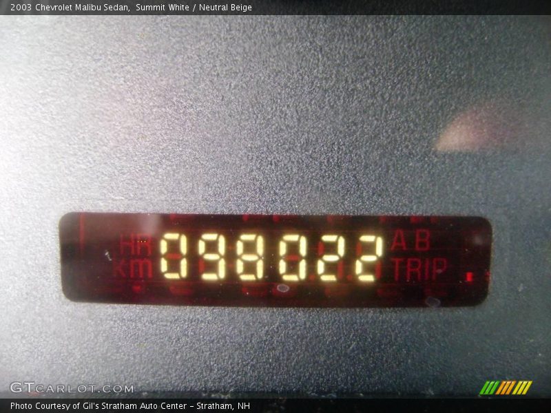 Summit White / Neutral Beige 2003 Chevrolet Malibu Sedan