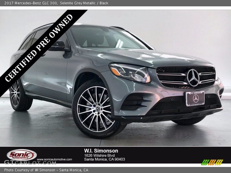 Selenite Grey Metallic / Black 2017 Mercedes-Benz GLC 300