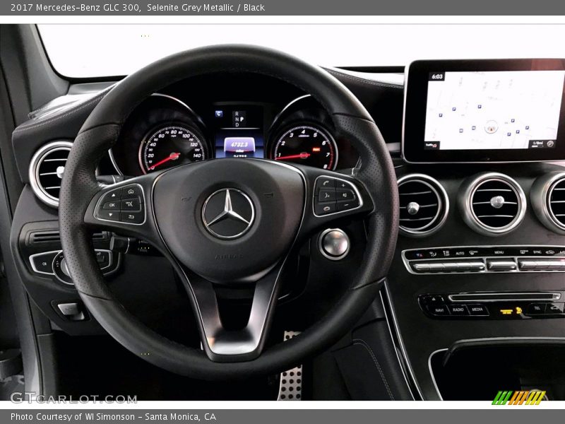 Selenite Grey Metallic / Black 2017 Mercedes-Benz GLC 300