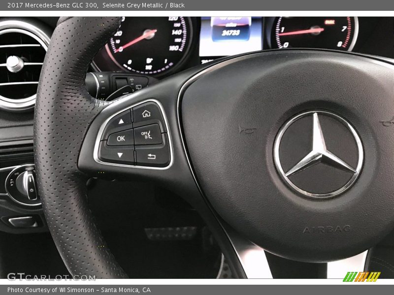 Selenite Grey Metallic / Black 2017 Mercedes-Benz GLC 300
