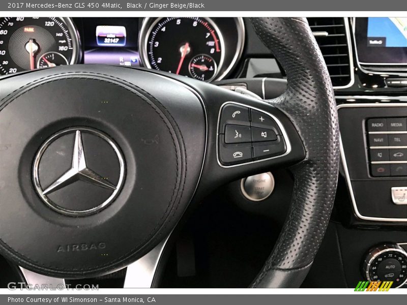 Black / Ginger Beige/Black 2017 Mercedes-Benz GLS 450 4Matic