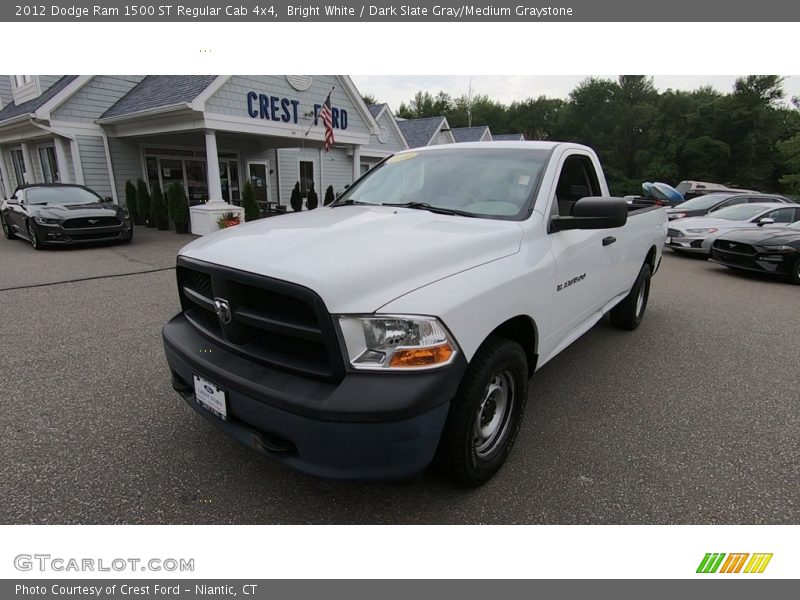 Bright White / Dark Slate Gray/Medium Graystone 2012 Dodge Ram 1500 ST Regular Cab 4x4