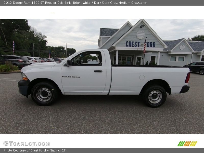 Bright White / Dark Slate Gray/Medium Graystone 2012 Dodge Ram 1500 ST Regular Cab 4x4