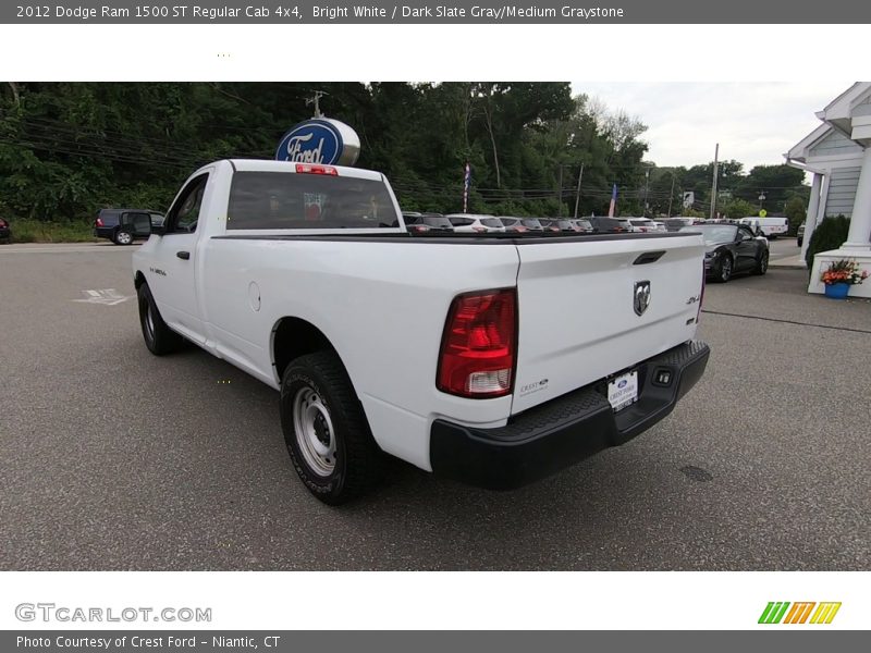 Bright White / Dark Slate Gray/Medium Graystone 2012 Dodge Ram 1500 ST Regular Cab 4x4