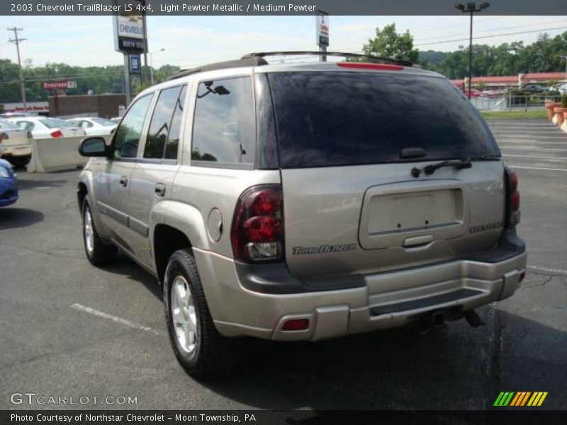 Light Pewter Metallic / Medium Pewter 2003 Chevrolet TrailBlazer LS 4x4