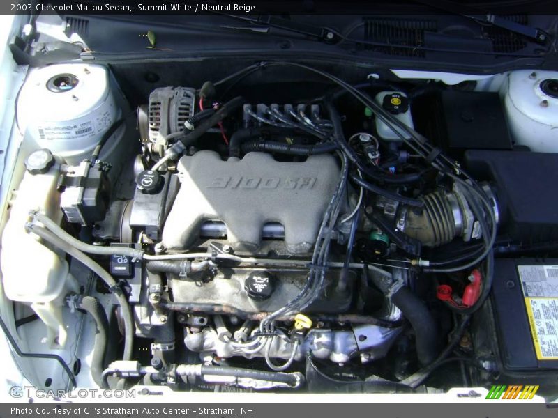 Summit White / Neutral Beige 2003 Chevrolet Malibu Sedan