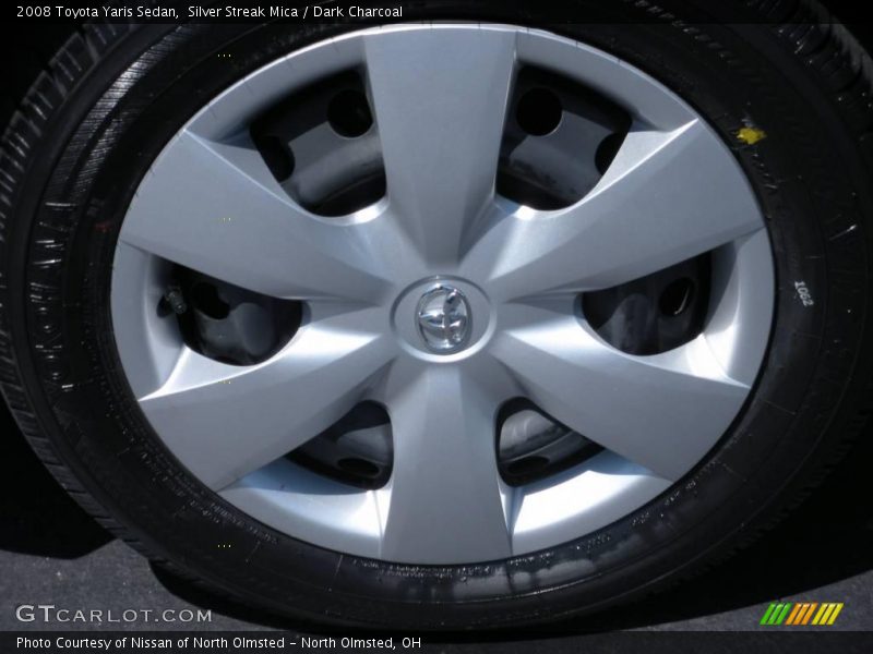 Silver Streak Mica / Dark Charcoal 2008 Toyota Yaris Sedan