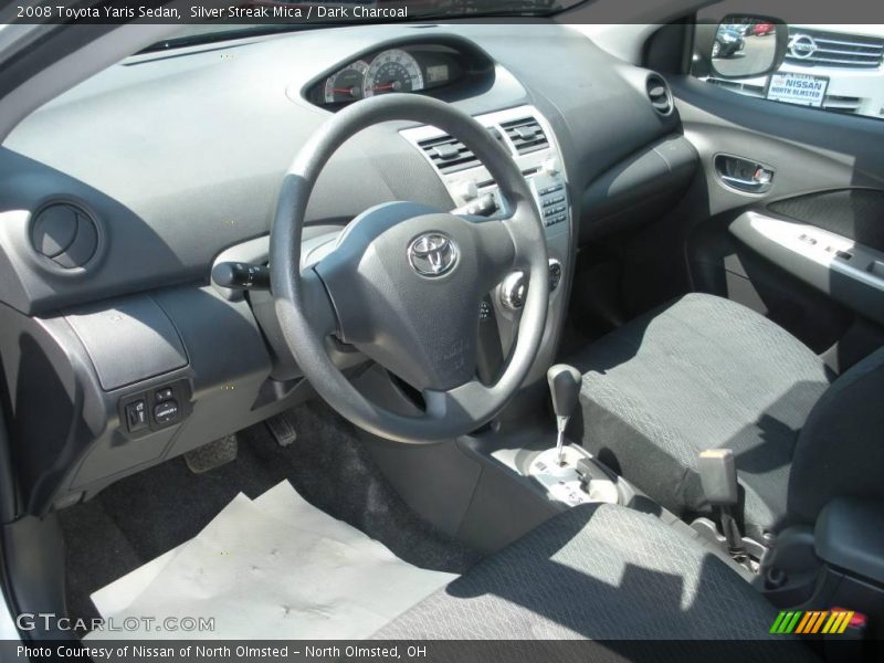 Silver Streak Mica / Dark Charcoal 2008 Toyota Yaris Sedan