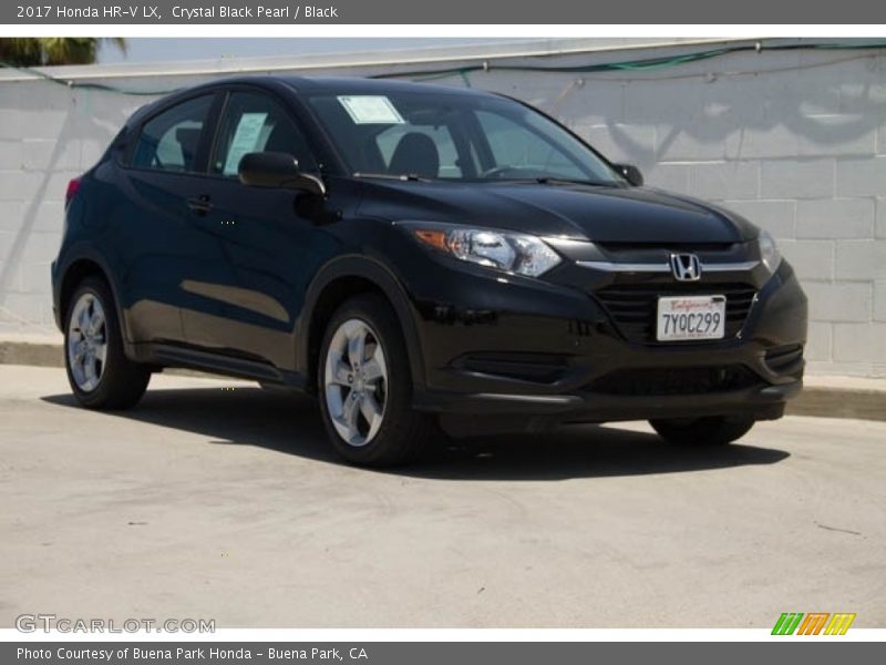 Crystal Black Pearl / Black 2017 Honda HR-V LX