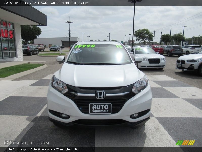 White Orchid Pearl / Gray 2018 Honda HR-V EX-L AWD