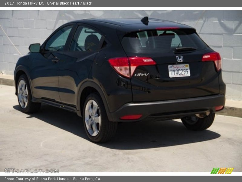Crystal Black Pearl / Black 2017 Honda HR-V LX
