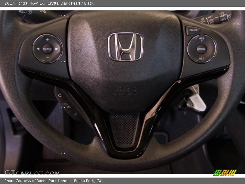 Crystal Black Pearl / Black 2017 Honda HR-V LX