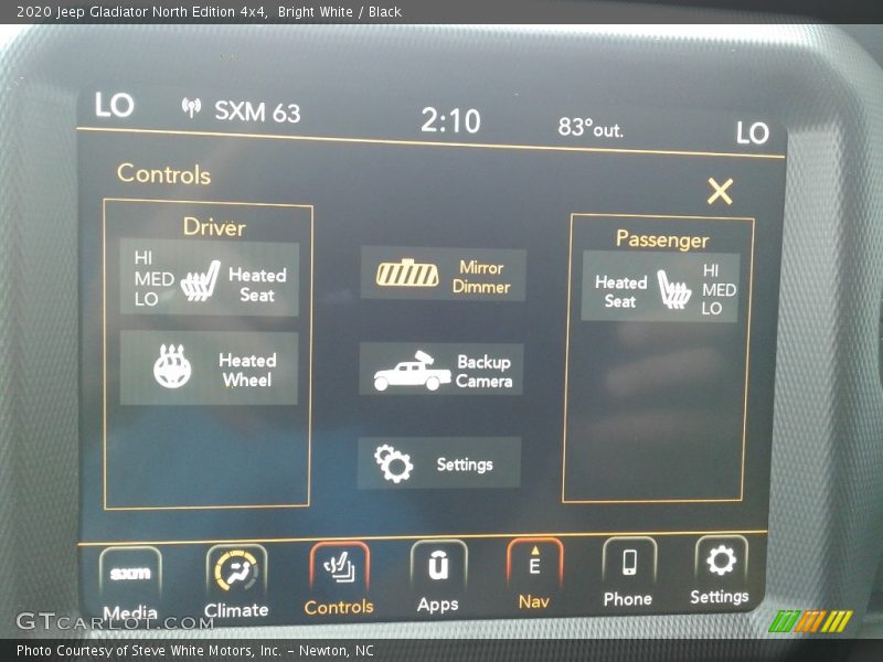 Bright White / Black 2020 Jeep Gladiator North Edition 4x4