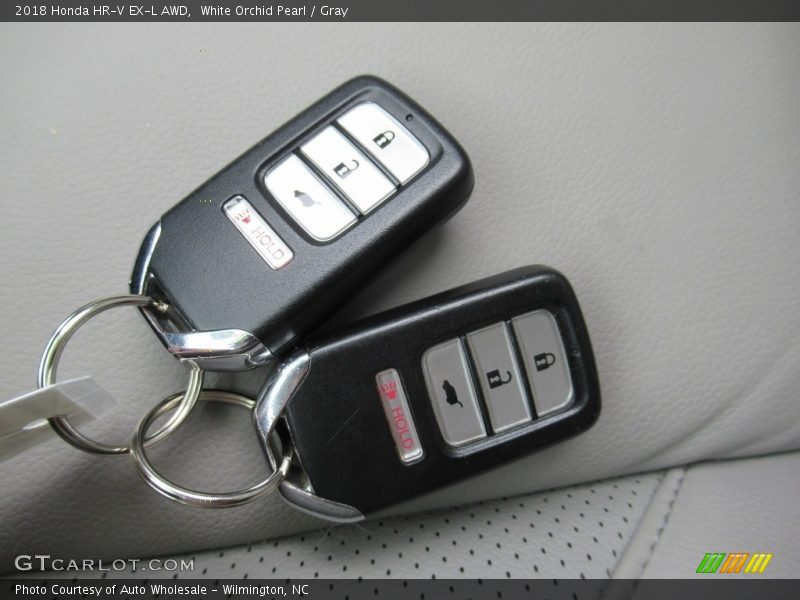 White Orchid Pearl / Gray 2018 Honda HR-V EX-L AWD