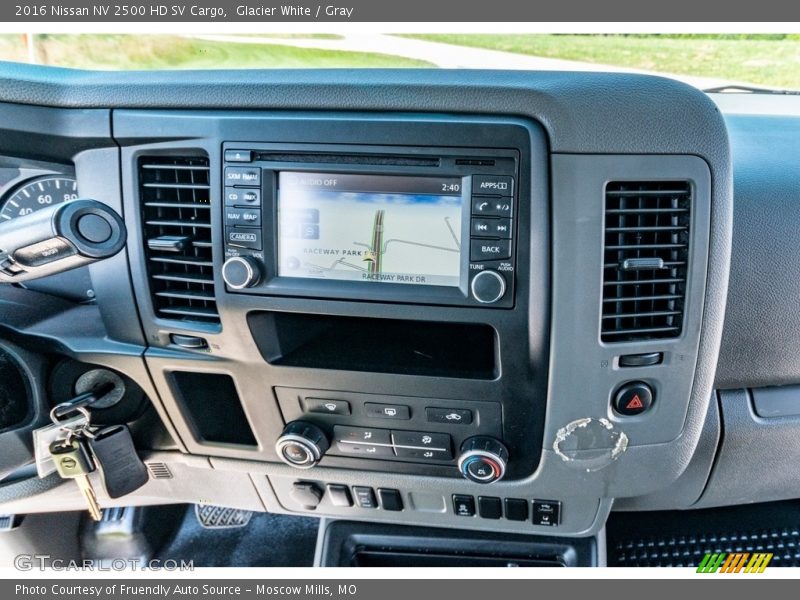 Controls of 2016 NV 2500 HD SV Cargo