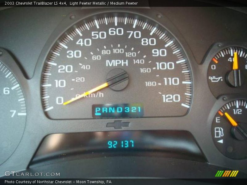 Light Pewter Metallic / Medium Pewter 2003 Chevrolet TrailBlazer LS 4x4