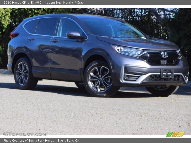 Modern Steel Metallic / Gray 2020 Honda CR-V EX AWD
