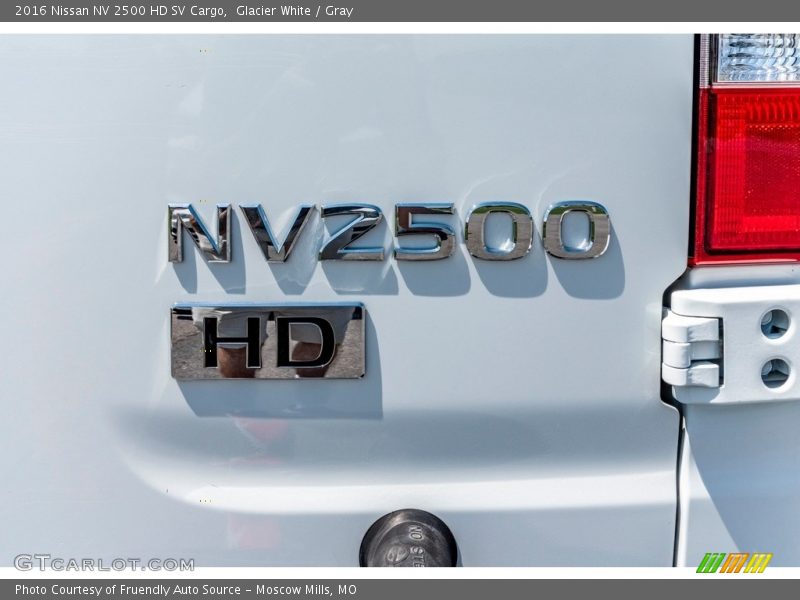 Glacier White / Gray 2016 Nissan NV 2500 HD SV Cargo