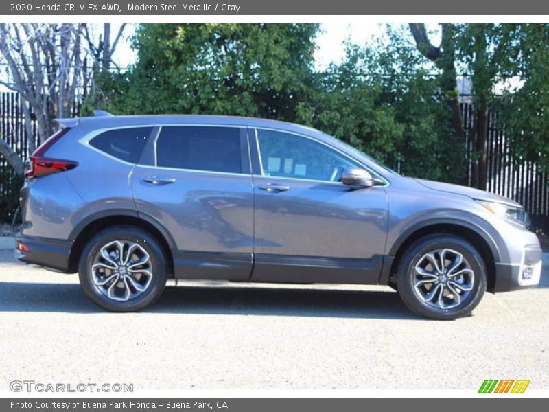 Modern Steel Metallic / Gray 2020 Honda CR-V EX AWD