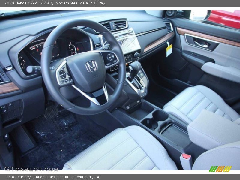 Modern Steel Metallic / Gray 2020 Honda CR-V EX AWD