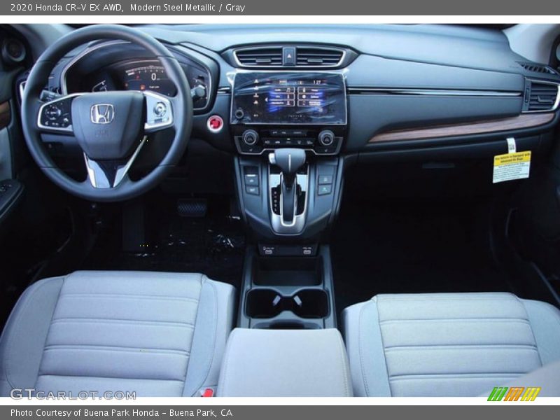 Modern Steel Metallic / Gray 2020 Honda CR-V EX AWD