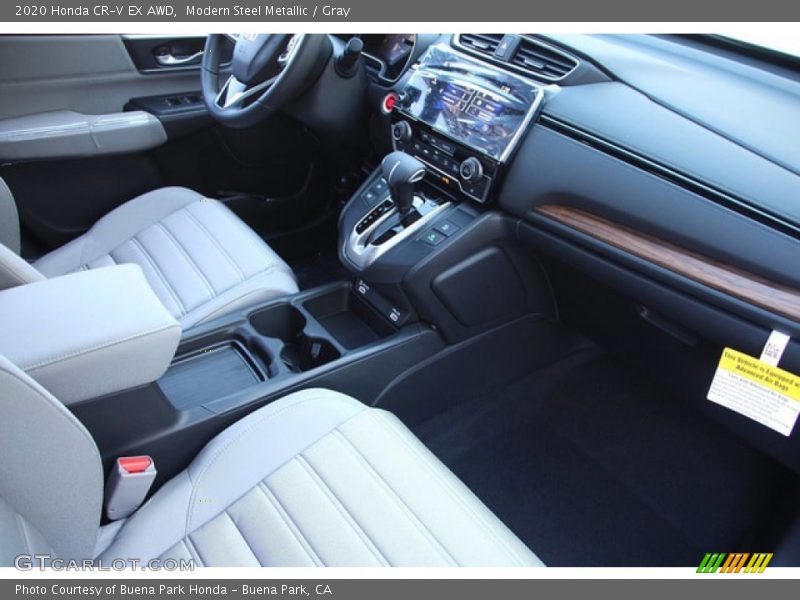 Modern Steel Metallic / Gray 2020 Honda CR-V EX AWD