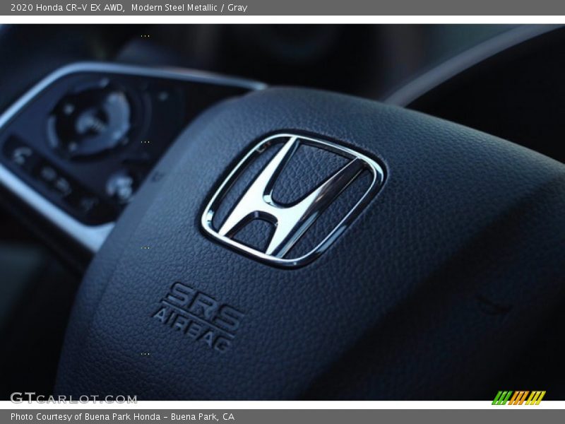 Modern Steel Metallic / Gray 2020 Honda CR-V EX AWD