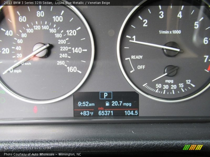 Liquid Blue Metallic / Venetian Beige 2013 BMW 3 Series 328i Sedan