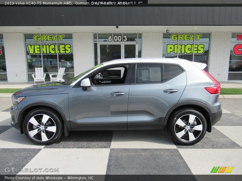 Osmium Grey Metallic / Amber 2019 Volvo XC40 T5 Momentum AWD