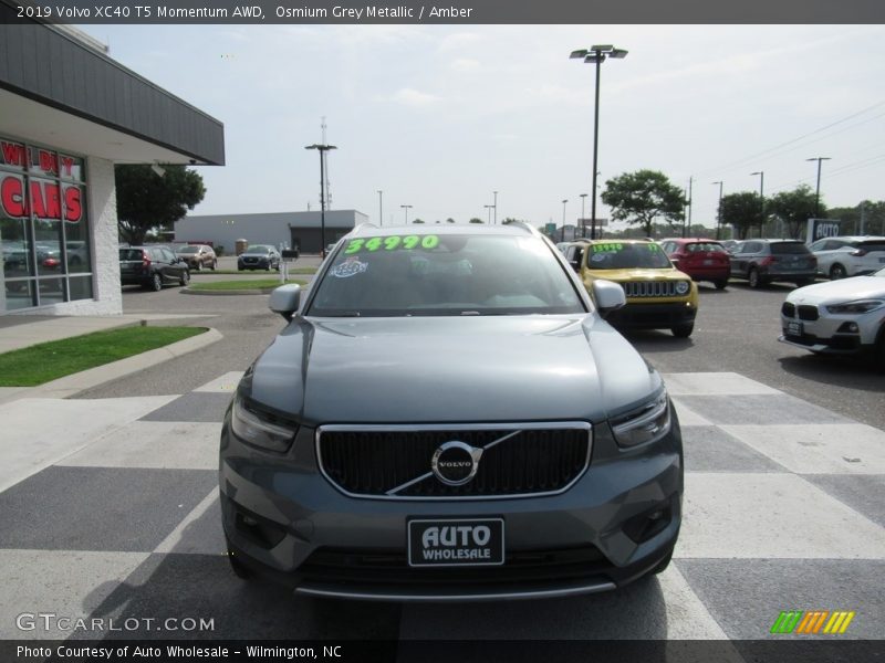 Osmium Grey Metallic / Amber 2019 Volvo XC40 T5 Momentum AWD