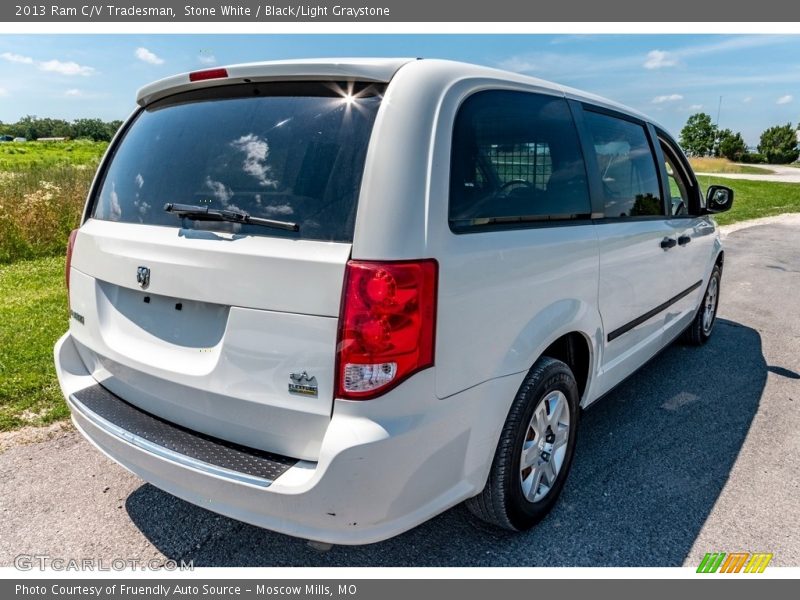 Stone White / Black/Light Graystone 2013 Ram C/V Tradesman