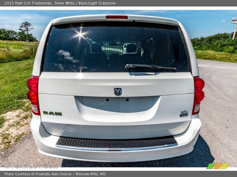 Stone White / Black/Light Graystone 2013 Ram C/V Tradesman