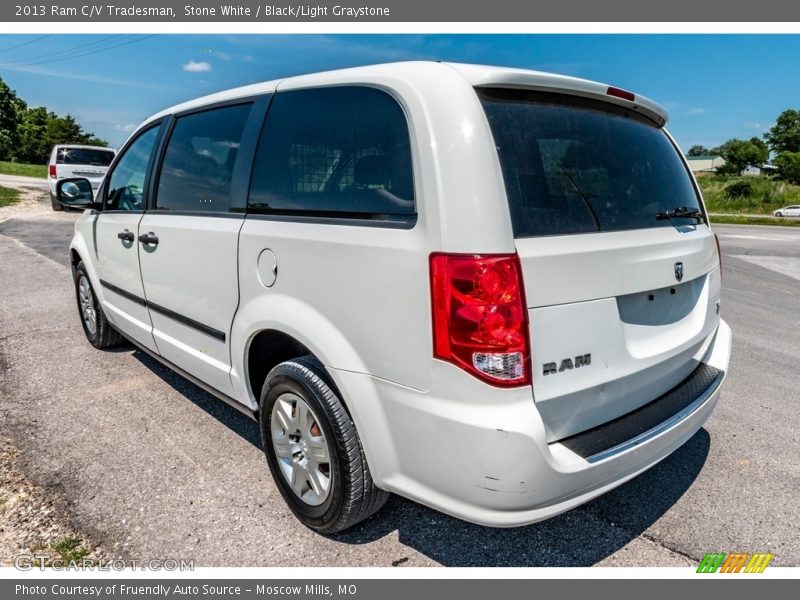 Stone White / Black/Light Graystone 2013 Ram C/V Tradesman