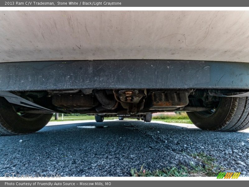 Stone White / Black/Light Graystone 2013 Ram C/V Tradesman