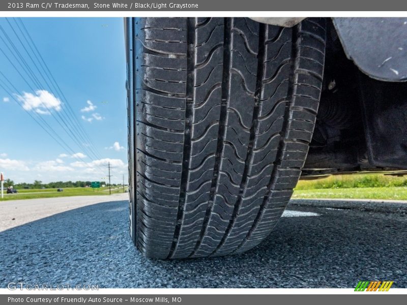 Stone White / Black/Light Graystone 2013 Ram C/V Tradesman
