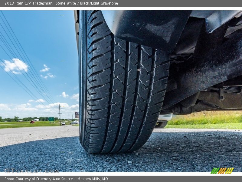 Stone White / Black/Light Graystone 2013 Ram C/V Tradesman