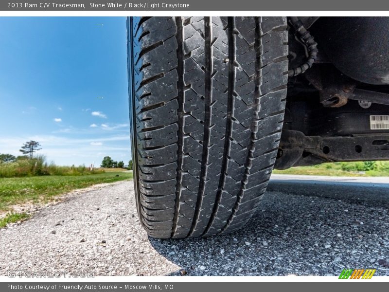Stone White / Black/Light Graystone 2013 Ram C/V Tradesman