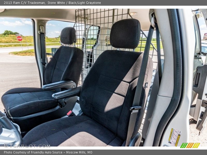 Stone White / Black/Light Graystone 2013 Ram C/V Tradesman