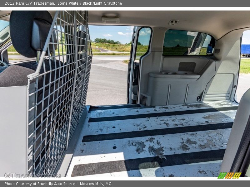 Stone White / Black/Light Graystone 2013 Ram C/V Tradesman