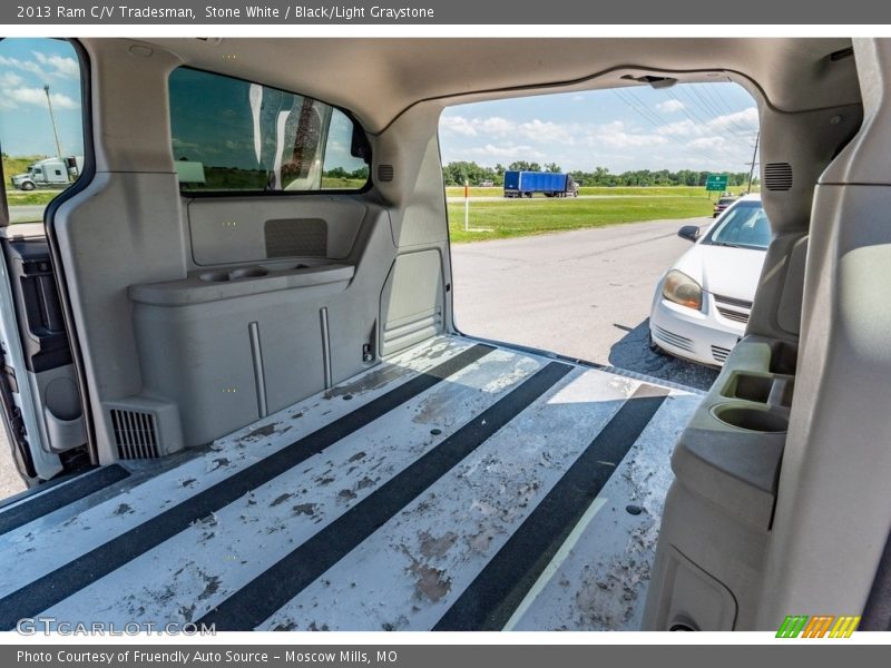 Stone White / Black/Light Graystone 2013 Ram C/V Tradesman