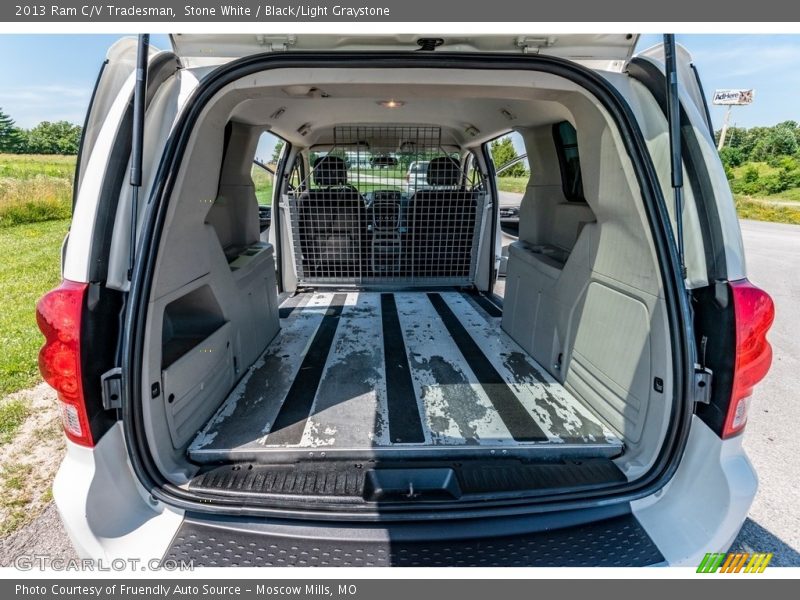 Stone White / Black/Light Graystone 2013 Ram C/V Tradesman