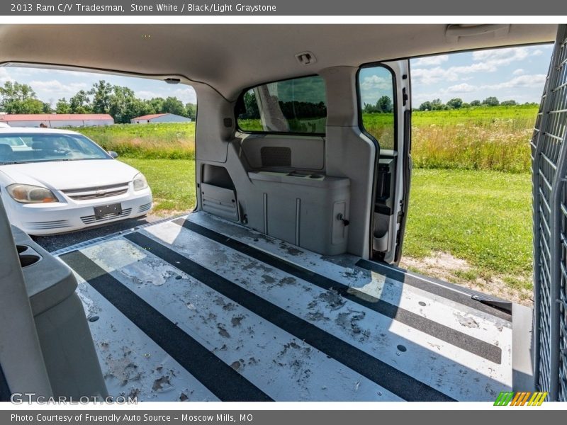 Stone White / Black/Light Graystone 2013 Ram C/V Tradesman