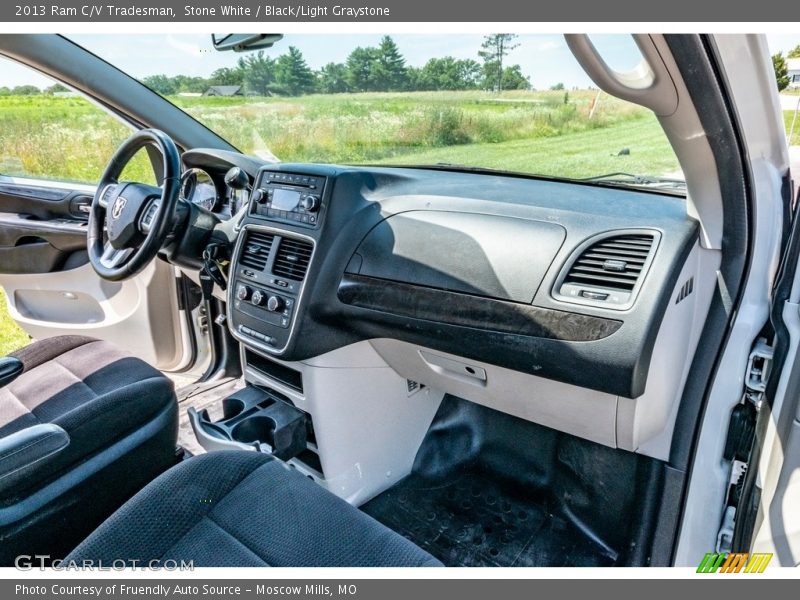 Stone White / Black/Light Graystone 2013 Ram C/V Tradesman