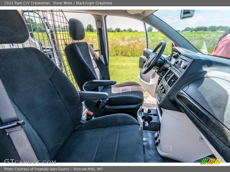 Stone White / Black/Light Graystone 2013 Ram C/V Tradesman