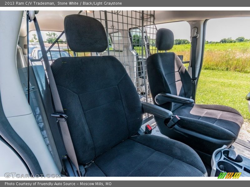 Stone White / Black/Light Graystone 2013 Ram C/V Tradesman