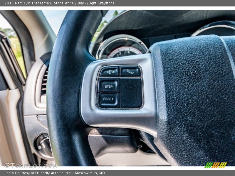 Stone White / Black/Light Graystone 2013 Ram C/V Tradesman