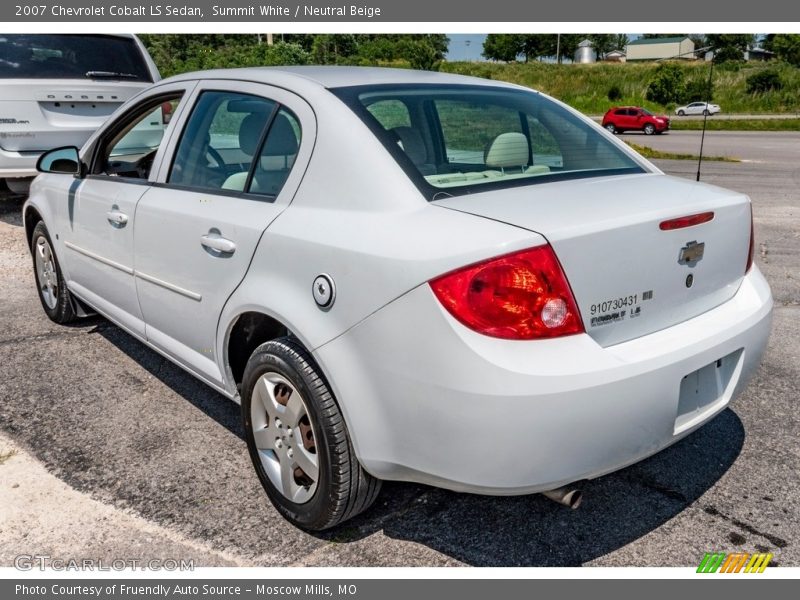 Summit White / Neutral Beige 2007 Chevrolet Cobalt LS Sedan