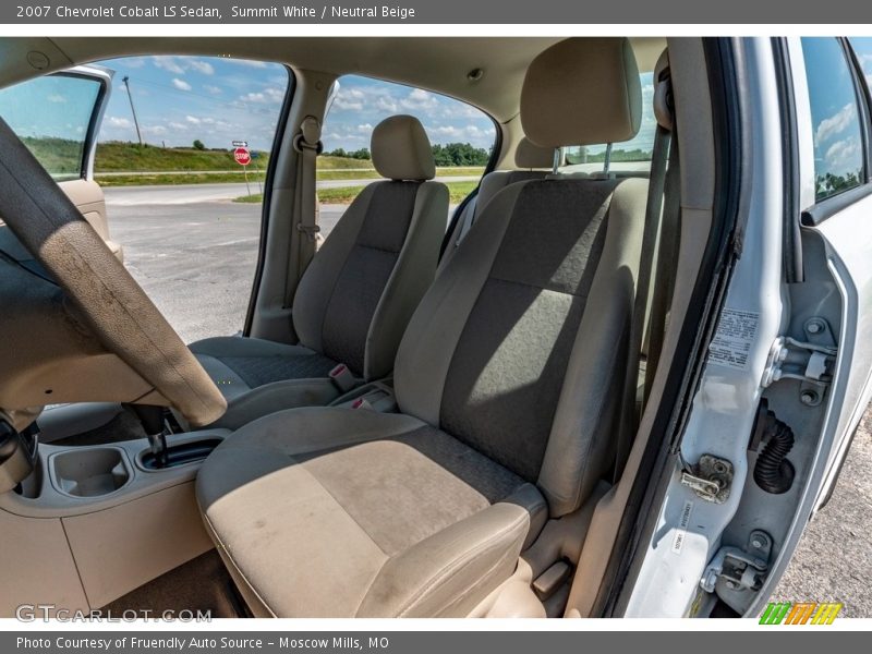 Summit White / Neutral Beige 2007 Chevrolet Cobalt LS Sedan