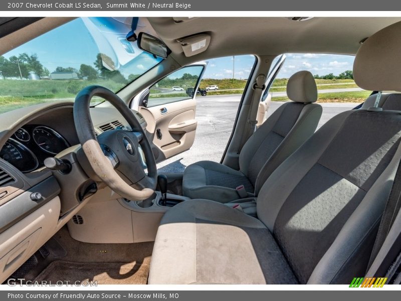 Summit White / Neutral Beige 2007 Chevrolet Cobalt LS Sedan