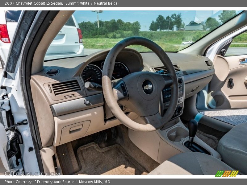 Summit White / Neutral Beige 2007 Chevrolet Cobalt LS Sedan